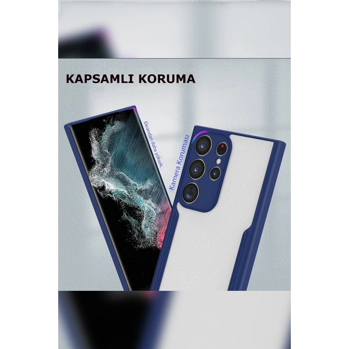 Newface Samsung Galaxy S23 Ultra Kılıf Platin Silikon - Kırmızı — görsel 7