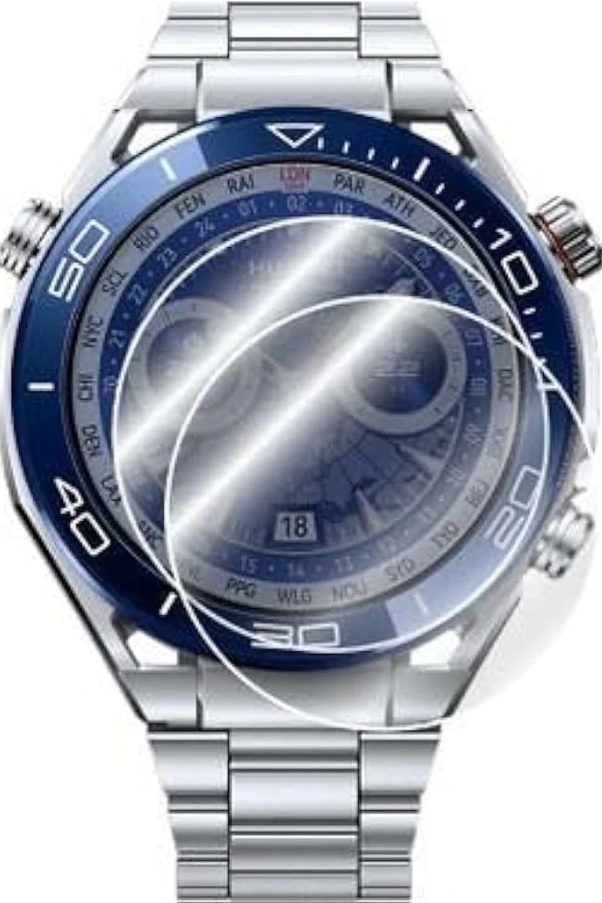 Newface Huawei Watch Ultimate Polymer Nano Ekran Koruyucu - Şeffaf