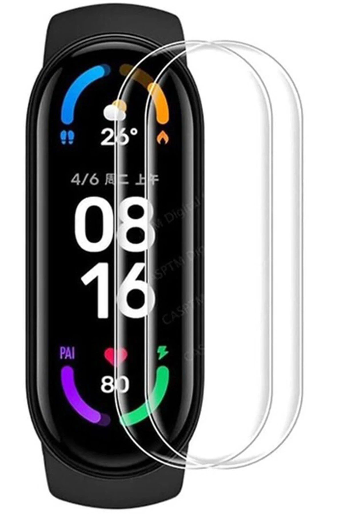 Newface Xiaomi Mi Band 5 Polymer Nano Ekran Koruyucu - Şeffaf