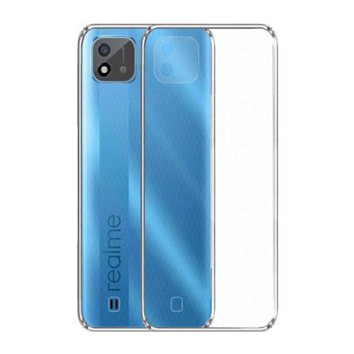 Newface Realme C11 2021 Kılıf Lüx Şeffaf Silikon — görsel 3