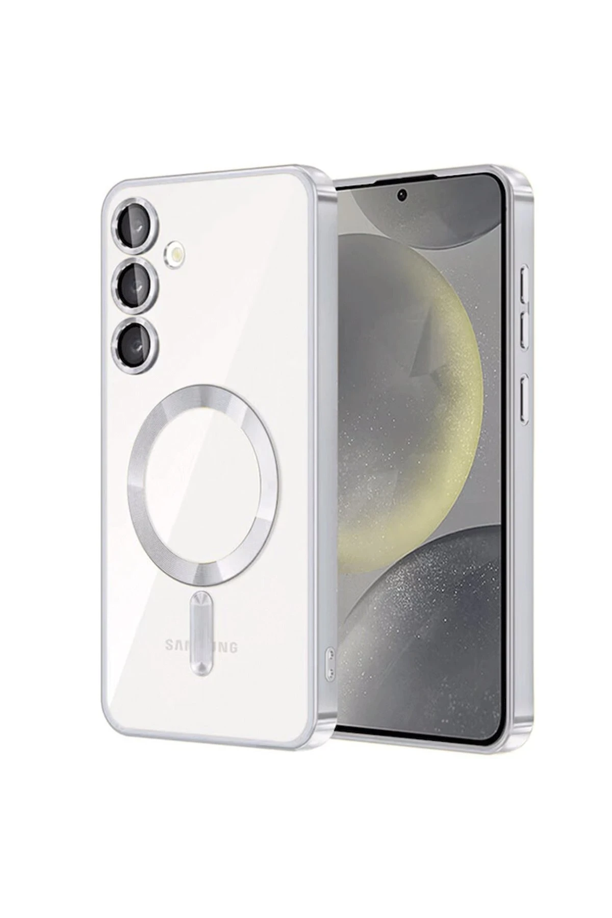 Newface Samsung Galaxy S24 Kılıf Kross Magneticsafe Kapak - Titan Gri