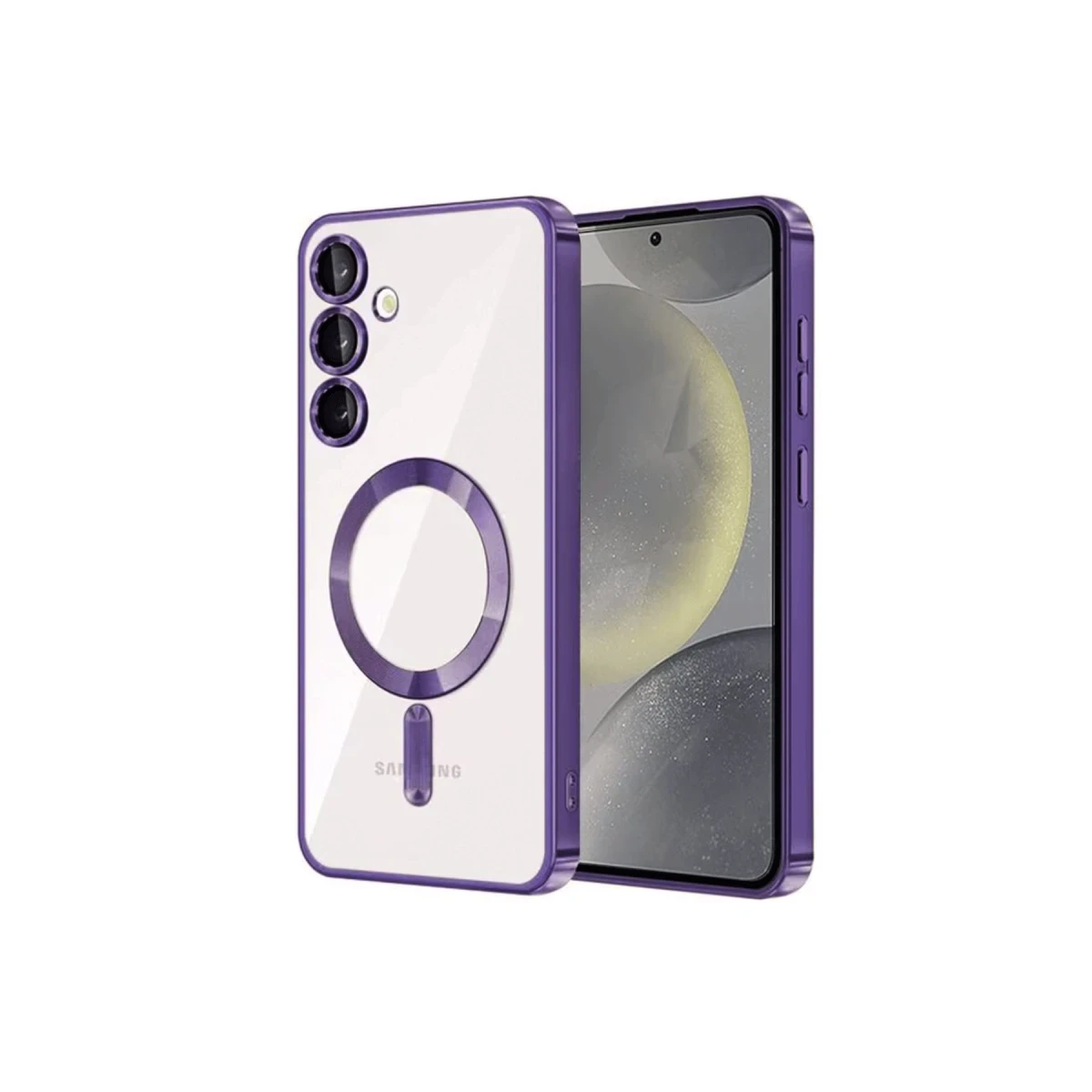 Newface Samsung Galaxy S24 Plus Kılıf Kross Magneticsafe Kapak - Mor