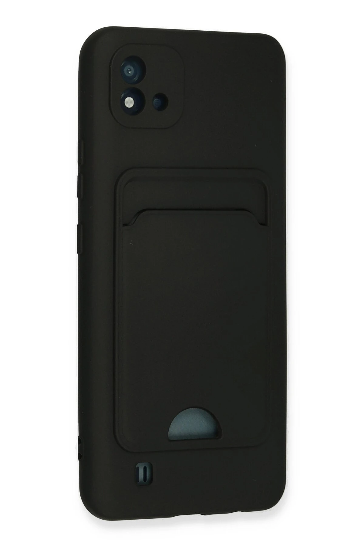 Newface Realme C11 2021 Kılıf Kelvin Kartvizitli Silikon - Siyah — görsel 3