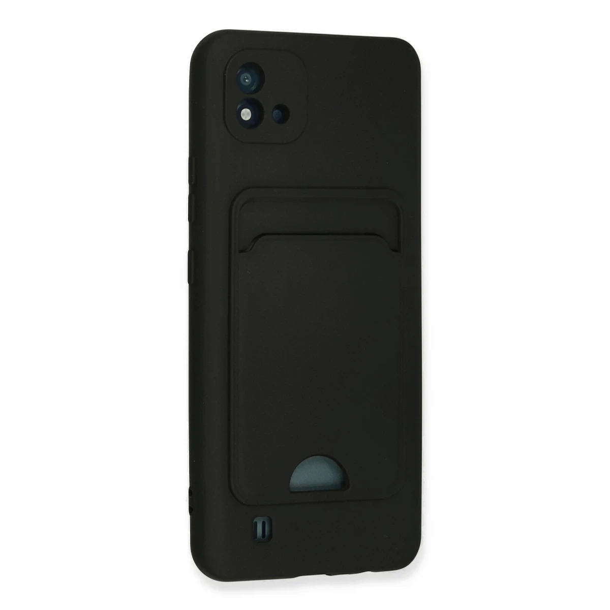 Newface Realme C11 2021 Kılıf Kelvin Kartvizitli Silikon - Siyah — görsel 6