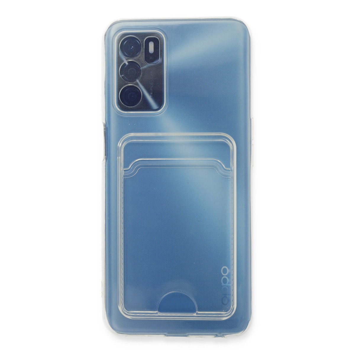 Newface Oppo A16 Kılıf Kart Şeffaf Silikon - Şeffaf — görsel 7