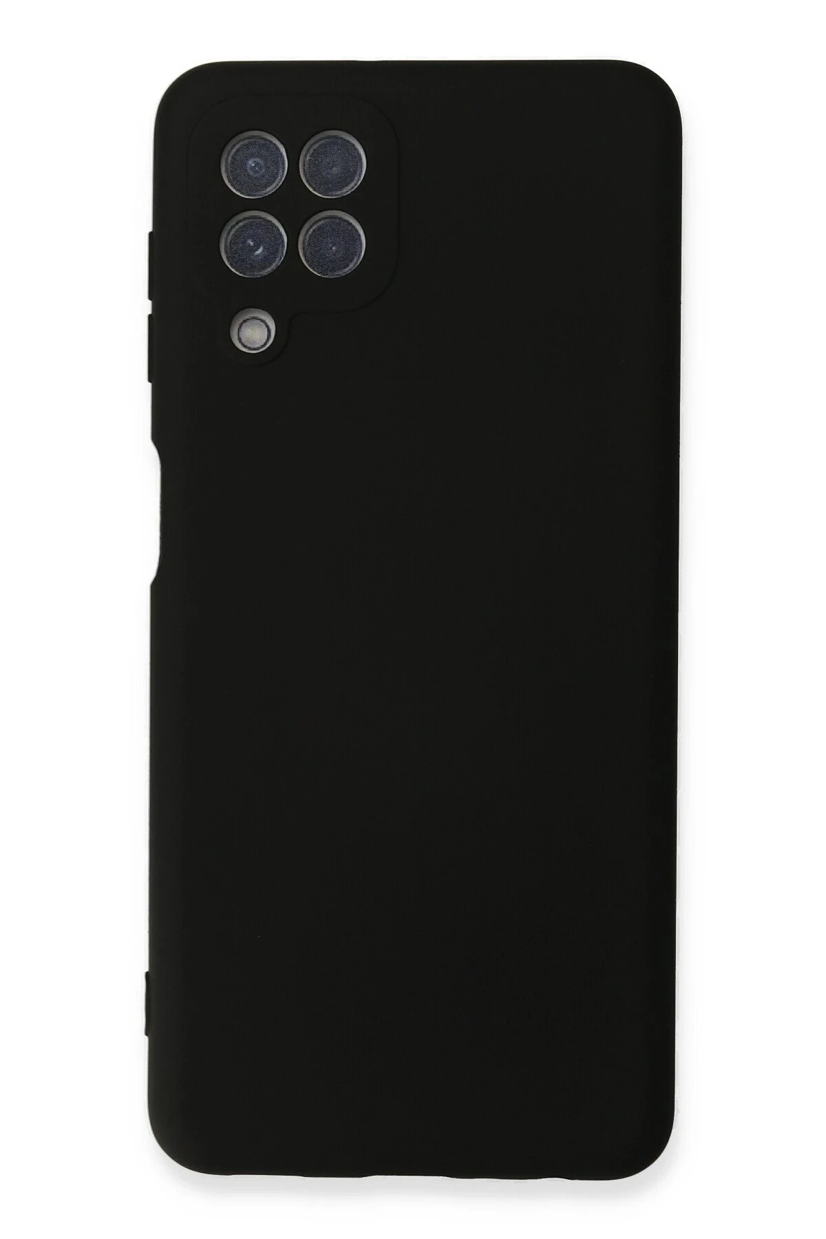 Newface Samsung Galaxy A22 Kılıf Nano içi Kadife Silikon - Siyah