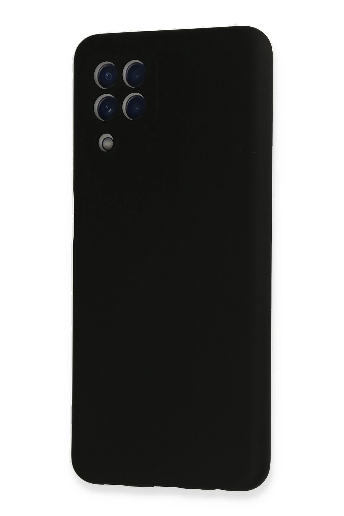 Newface Samsung Galaxy A22 Kılıf Nano içi Kadife Silikon - Siyah