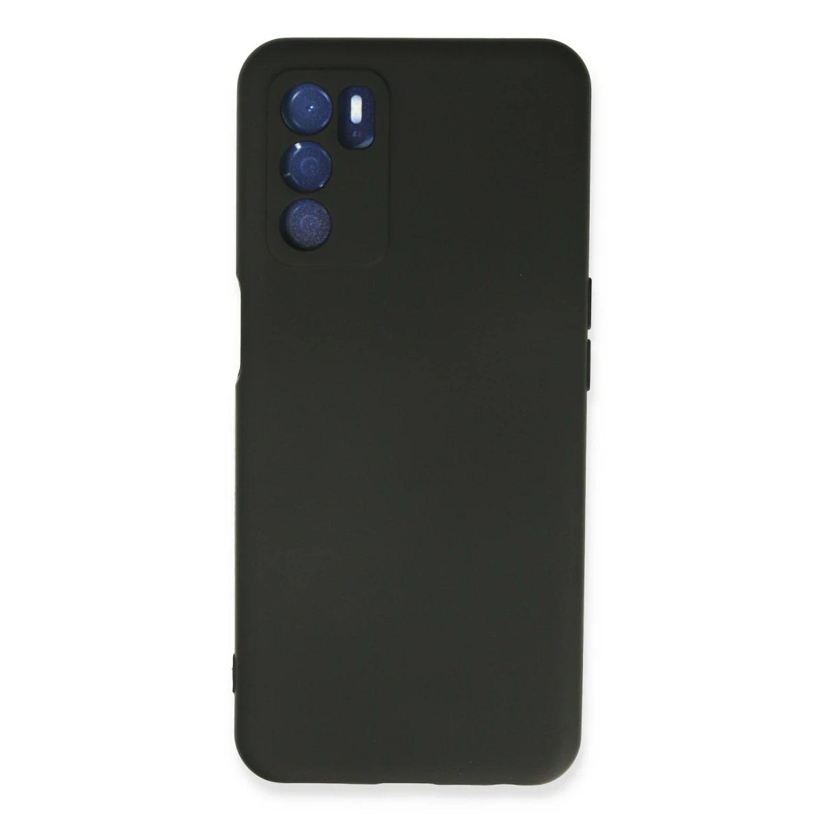 Newface Oppo A16 Kılıf Nano içi Kadife Silikon - Siyah