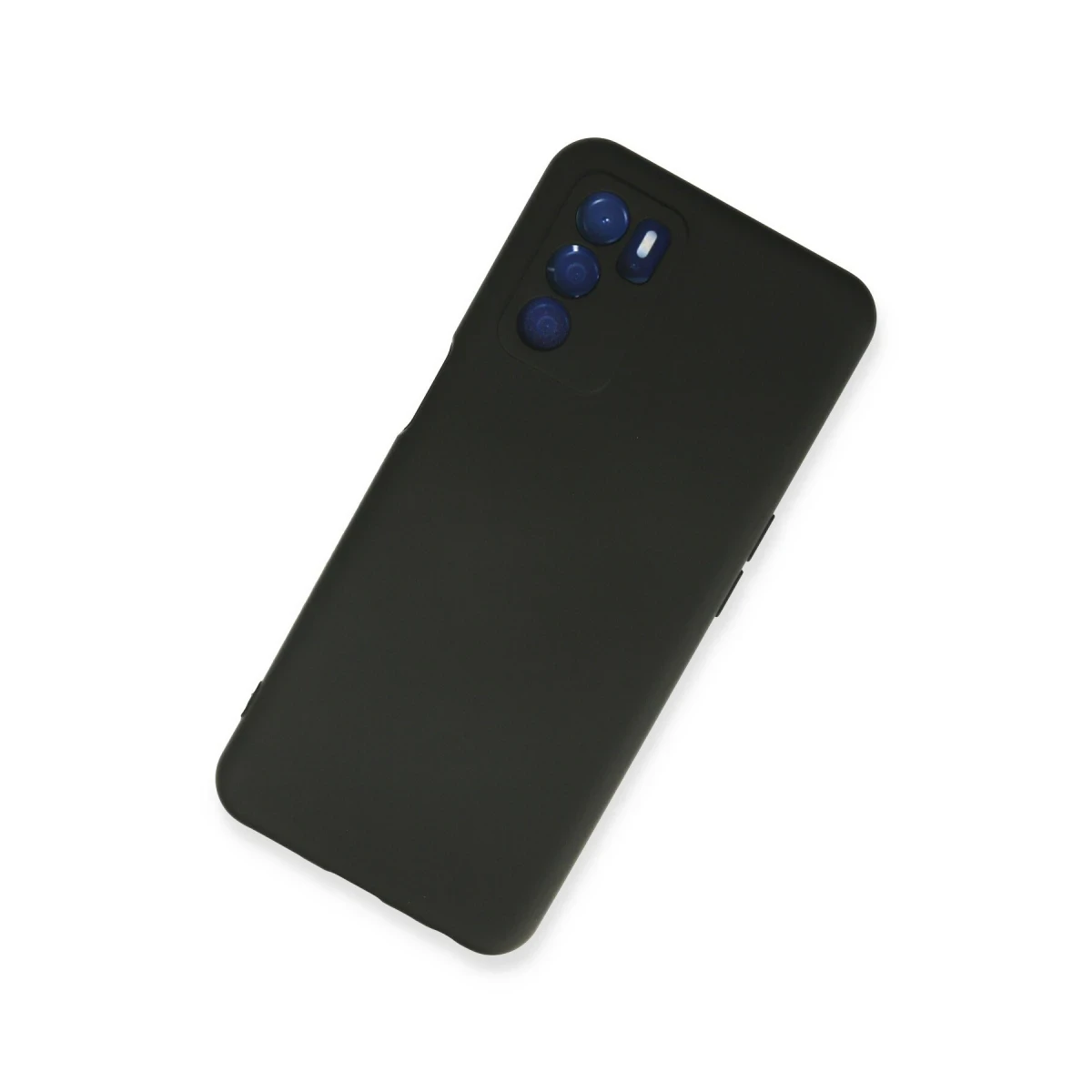 Oppo A16 Kılıf Nano içi Kadife Silikon - Siyah