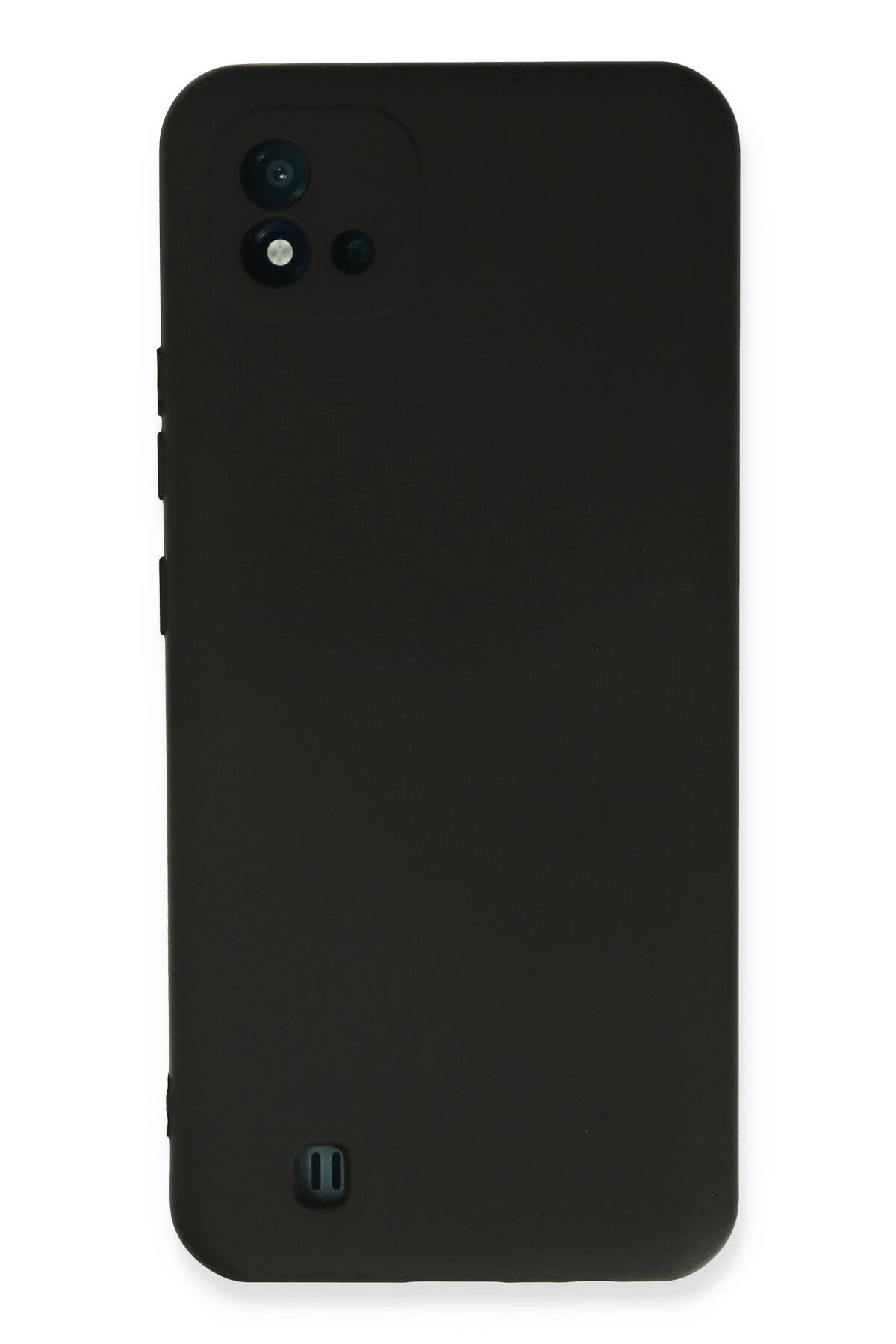 Newface Realme C11 2021 Kılıf Nano içi Kadife Silikon - Siyah