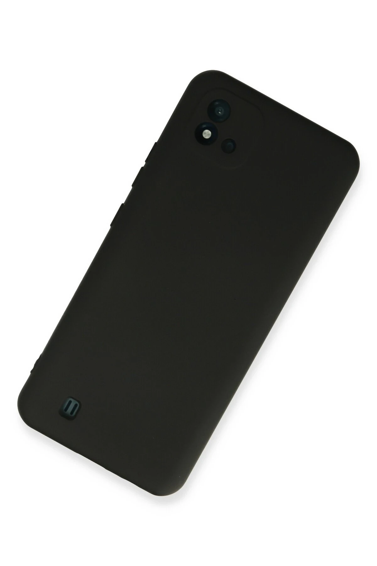 Newface Realme C11 2021 Kılıf Nano içi Kadife Silikon - Siyah