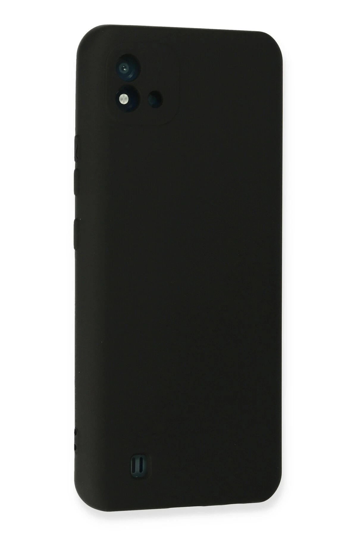 Newface Realme C11 2021 Kılıf Nano içi Kadife Silikon - Siyah