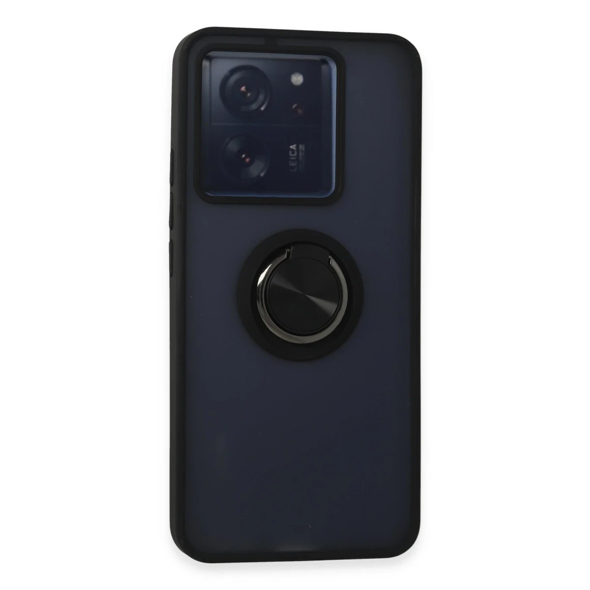 Newface Xiaomi Mi 13T Kılıf Montreal Yüzüklü Silikon Kapak - Siyah — görsel 6