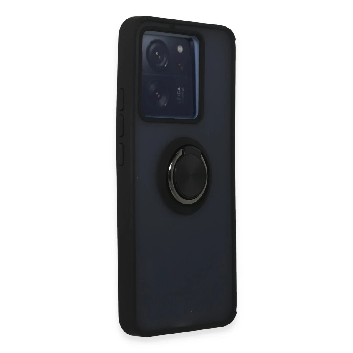 Newface Xiaomi Mi 13T Kılıf Montreal Yüzüklü Silikon Kapak - Siyah — görsel 7