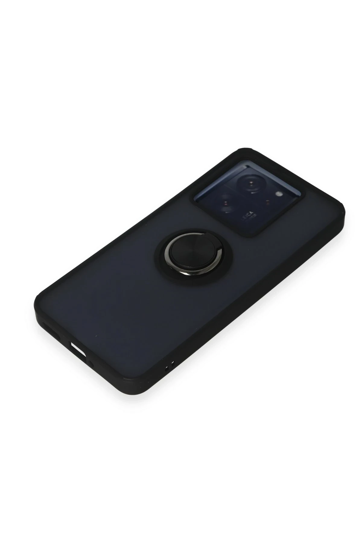 Newface Xiaomi Mi 13T Kılıf Montreal Yüzüklü Silikon Kapak - Siyah — görsel 4