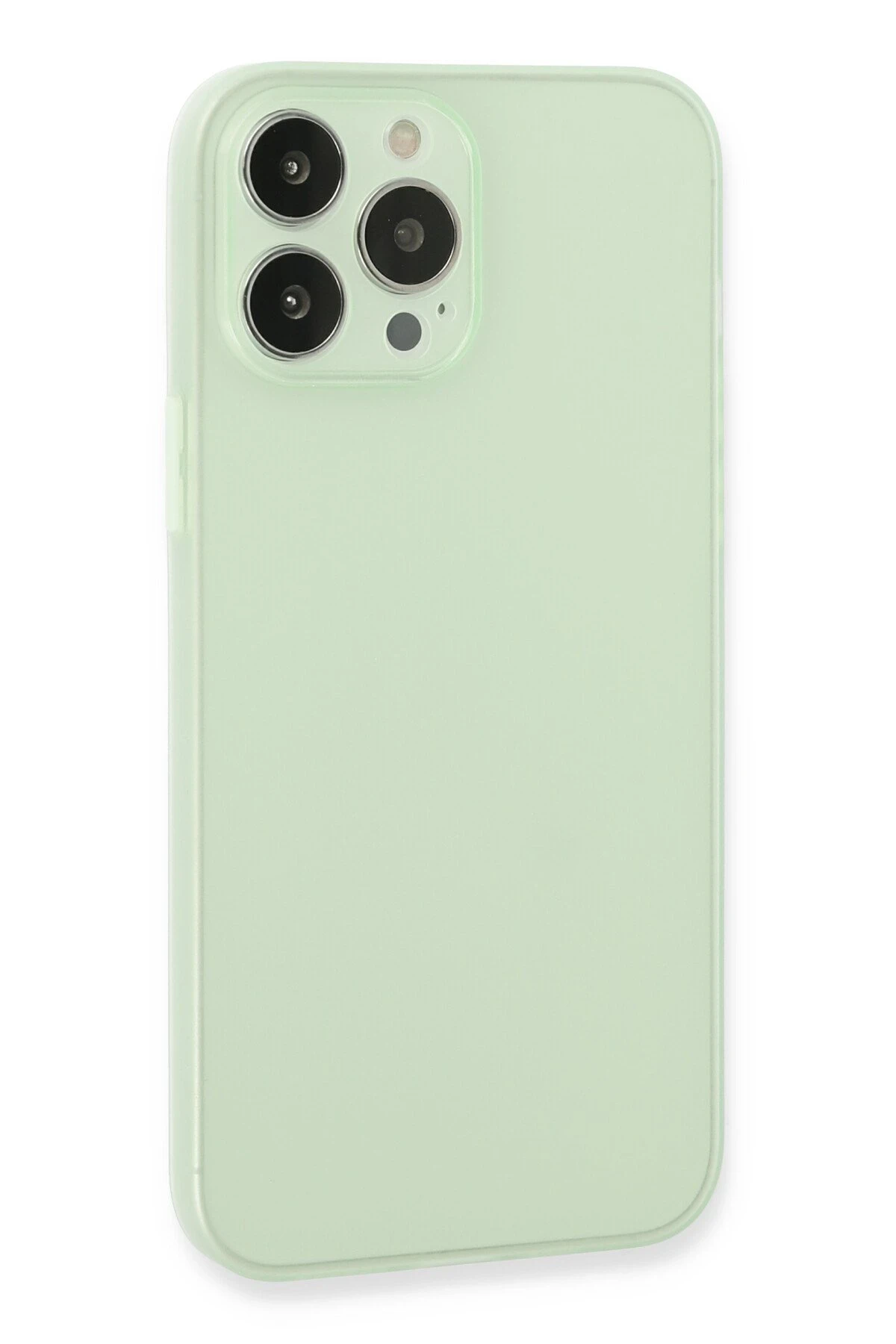 Newface iPhone 13 Pro Max Kılıf Puma Silikon - Açık Yeşil