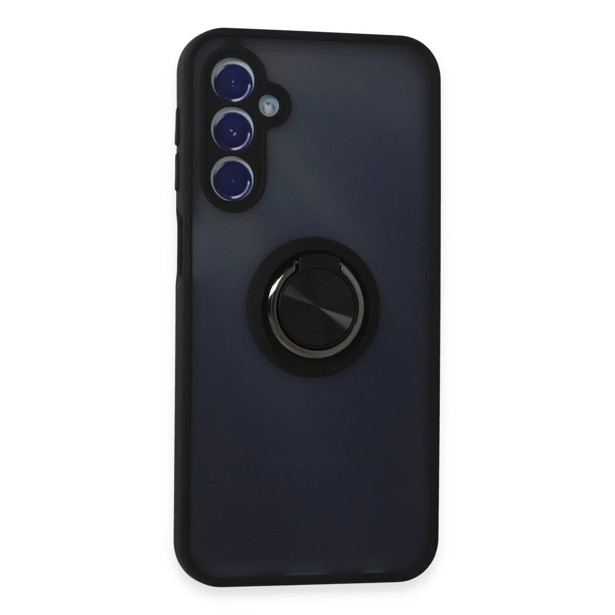 Newface Samsung Galaxy M34 5G Kılıf Montreal Yüzüklü Silikon Kapak - Siyah — görsel 6