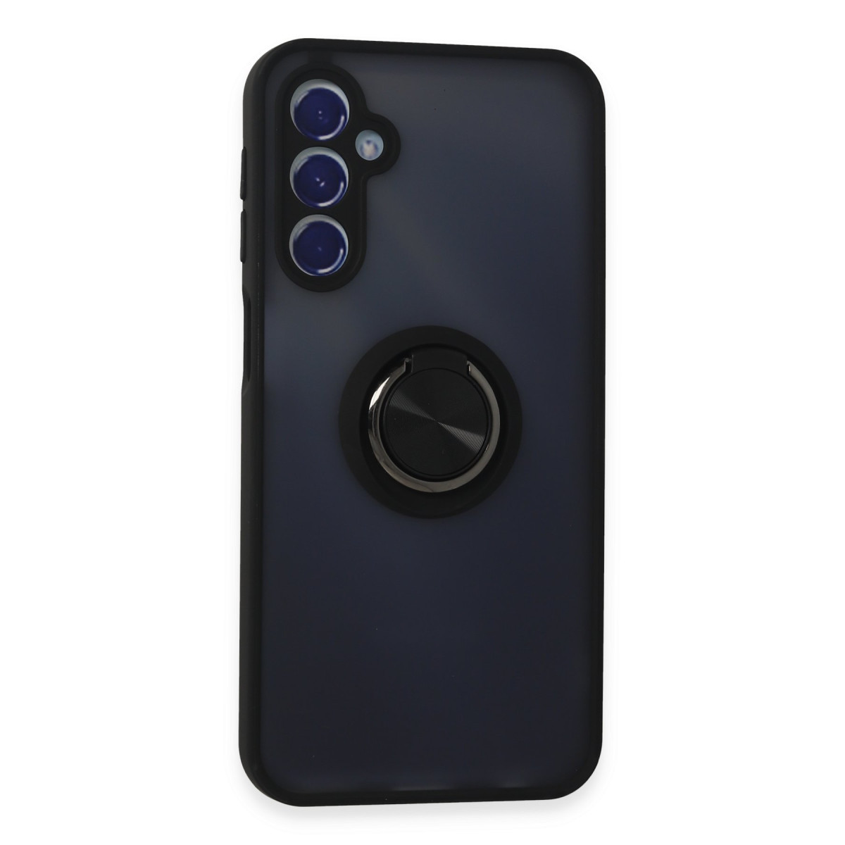 Newface Samsung Galaxy M34 5G Kılıf Montreal Yüzüklü Silikon Kapak - Siyah — görsel 11