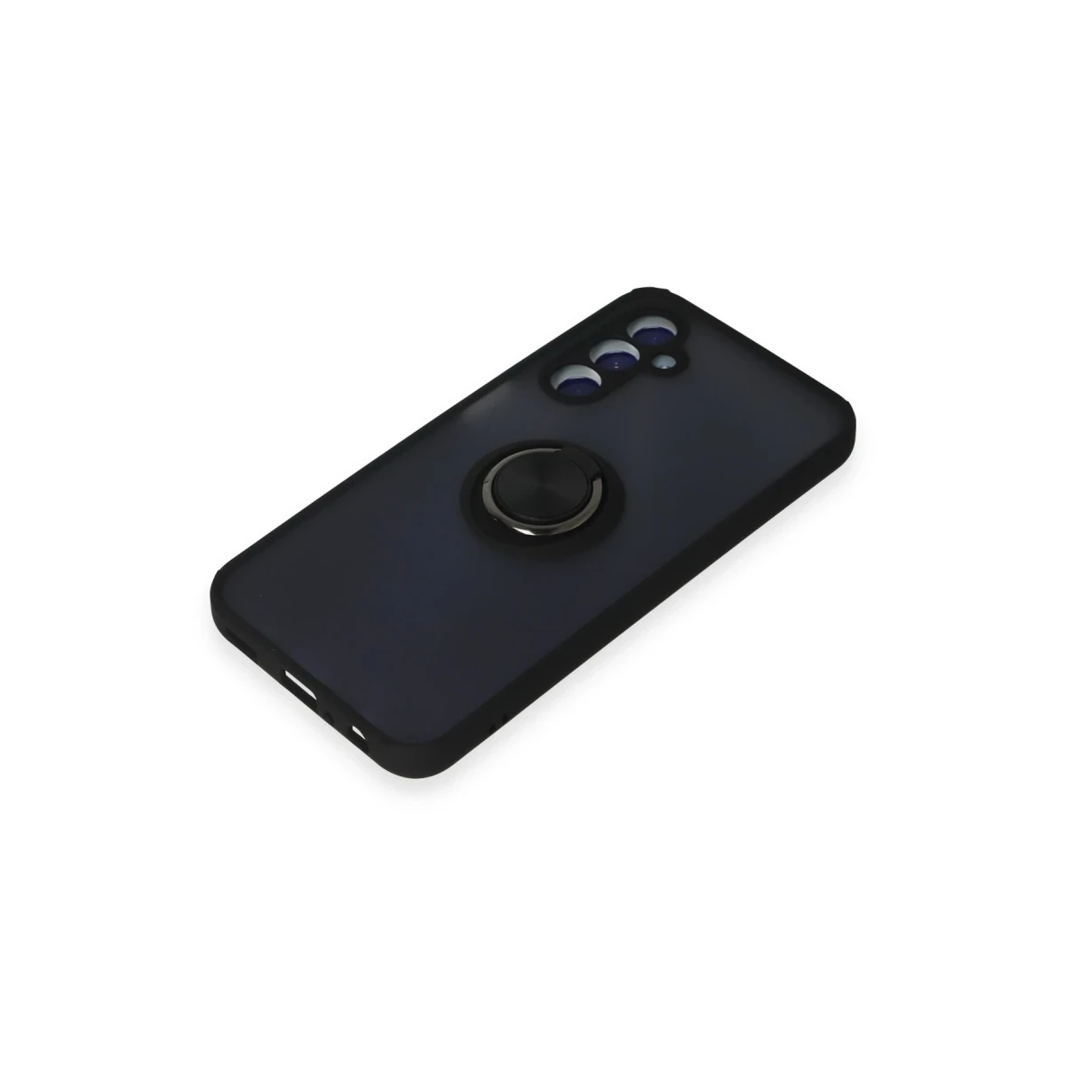 Newface Samsung Galaxy M34 5G Kılıf Montreal Yüzüklü Silikon Kapak - Siyah — görsel 9