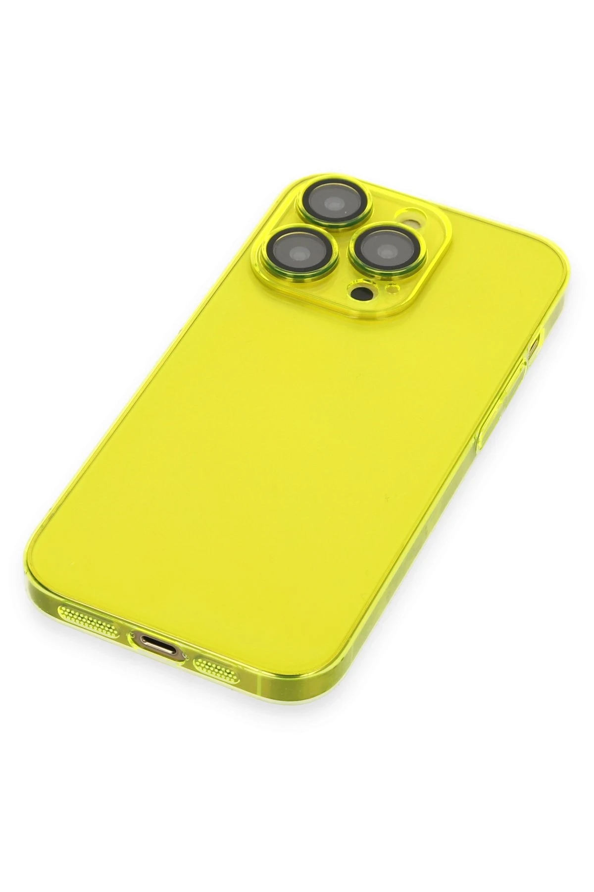 Newface iPhone 13 Pro Kılıf Armada Lensli Kapak - Sarı