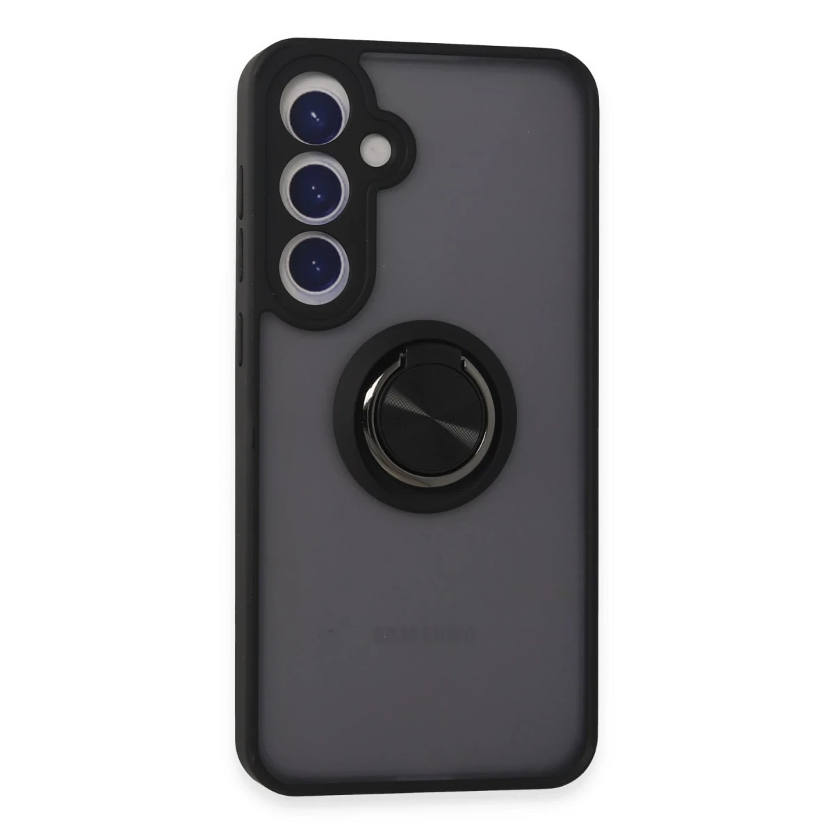 Newface Samsung Galaxy S24 Plus Kılıf Montreal Yüzüklü Silikon Kapak - Siyah — görsel 6