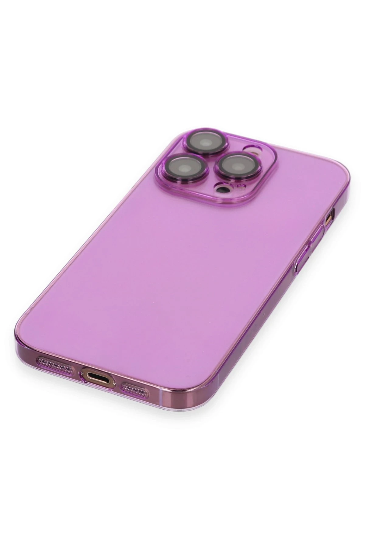 Newface iPhone 13 Pro Max Kılıf Armada Lensli Kapak - Mor