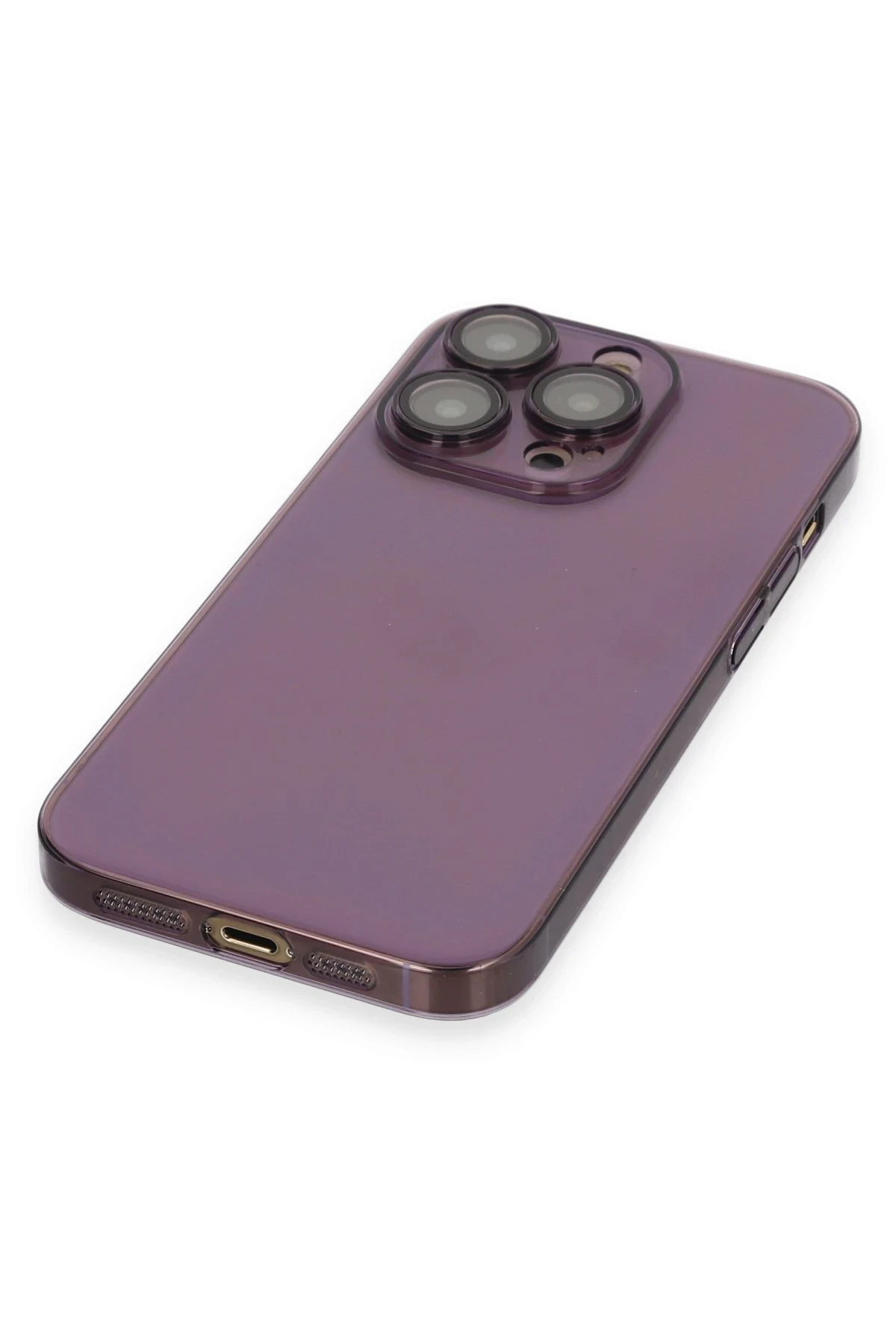 Newface iPhone 14 Pro Kılıf Armada Lensli Kapak - Derin Mor