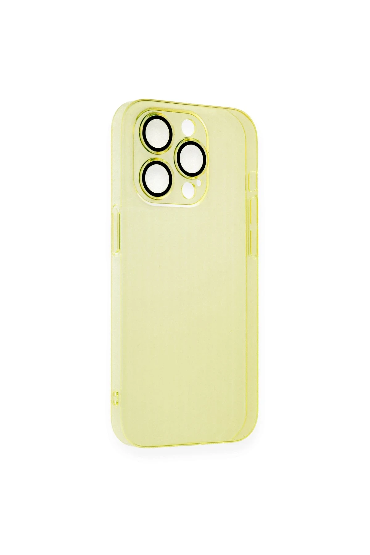 Newface iPhone 14 Pro Kılıf Armada Lensli Kapak - Sarı