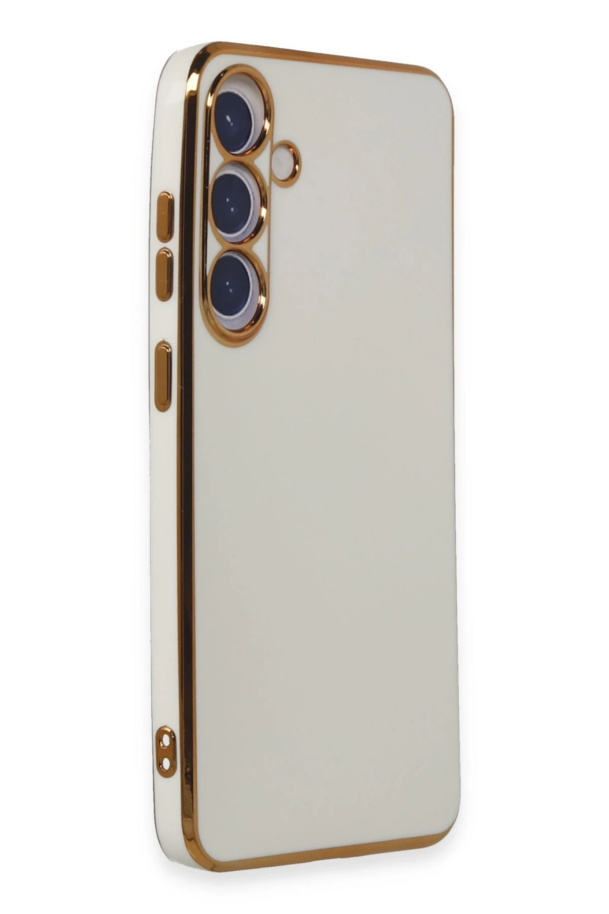 Newface Samsung Galaxy S24 Plus Kılıf Volet Silikon - Beyaz