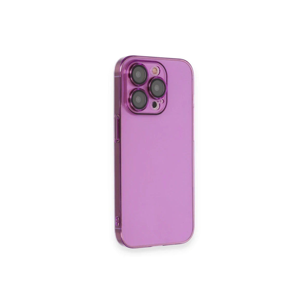 Apple iPhone 14 Pro Max Kılıf Armada Lensli Kapak - Mor