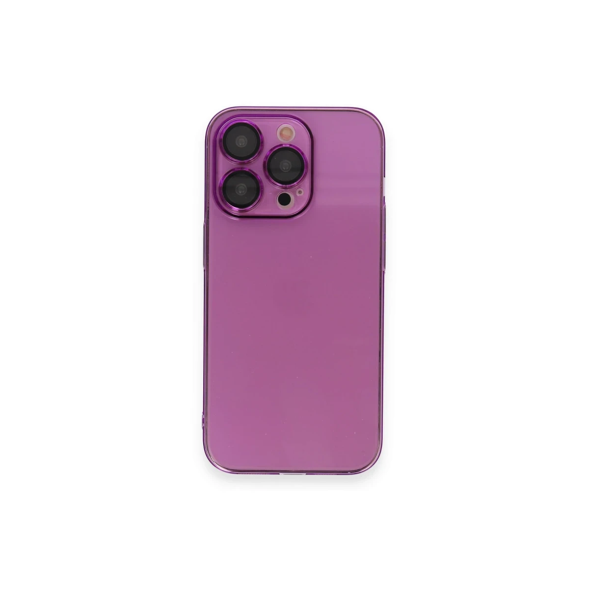 Apple iPhone 14 Pro Max Kılıf Armada Lensli Kapak - Mor
