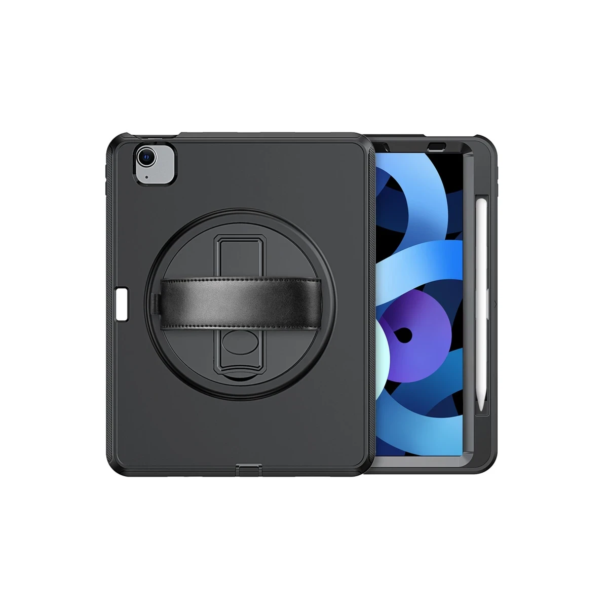 Newface Apple iPad 2022 10.9 (10.nesil) Kılıf Hand Strap Tablet Kılıfı - Siyah — görsel 6