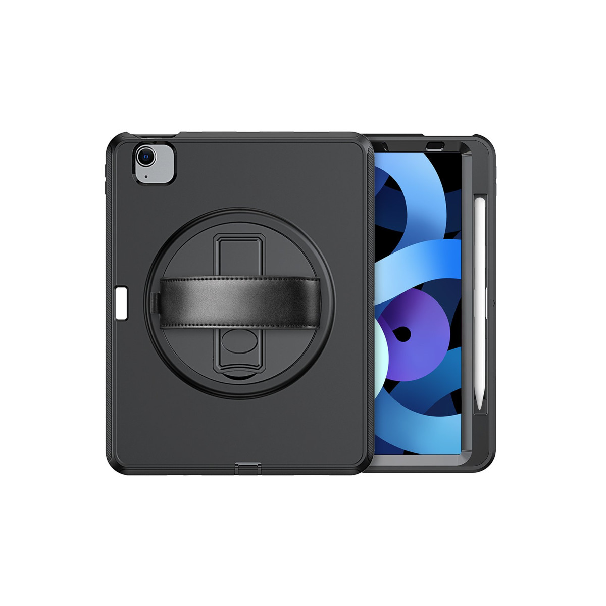 Newface Apple iPad 2022 10.9 (10.nesil) Kılıf Hand Strap Tablet Kılıfı - Siyah — görsel 9