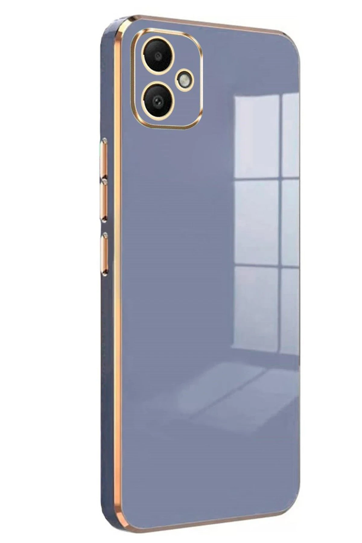 Newface Samsung Galaxy A05 Kılıf Volet Silikon - Mavi