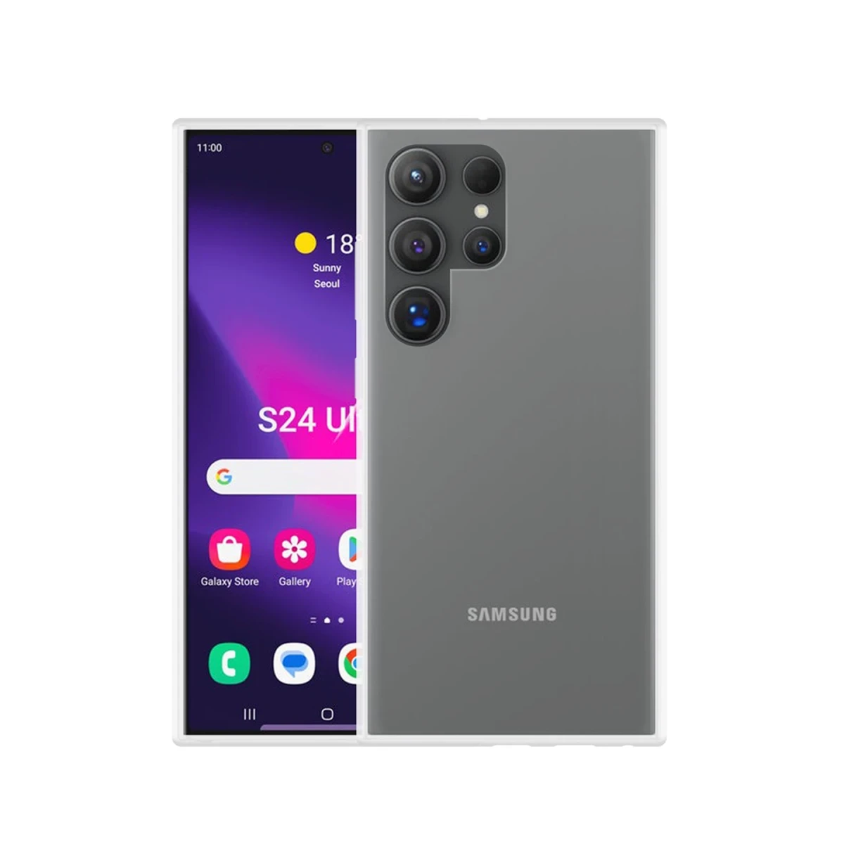 Newface Samsung Galaxy S24 Ultra Kılıf Lüx Şeffaf Silikon — görsel 5