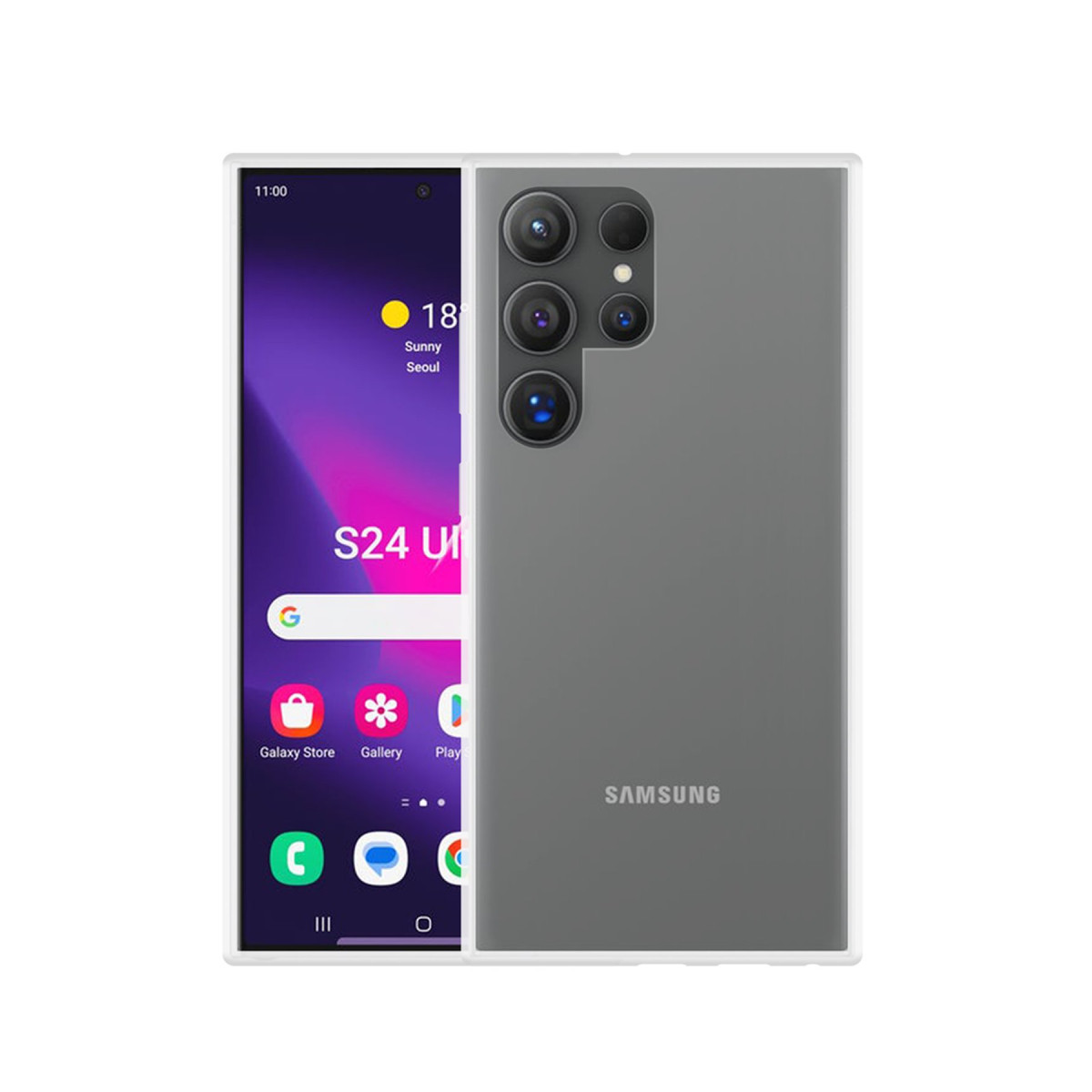 Newface Samsung Galaxy S24 Ultra Kılıf Lüx Şeffaf Silikon — görsel 8