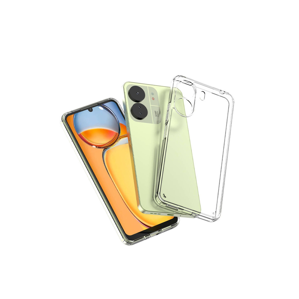Newface Xiaomi Redmi 13C Kılıf Lüx Şeffaf Silikon — görsel 9