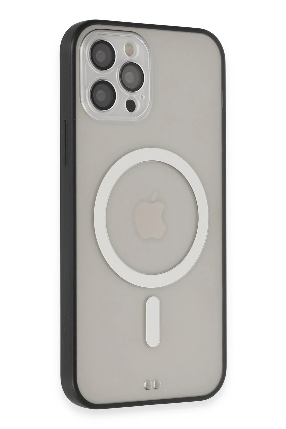 Newface Apple iPhone 12 Pro Max Kılıf Grand Magneticsafe Kapak - Siyah