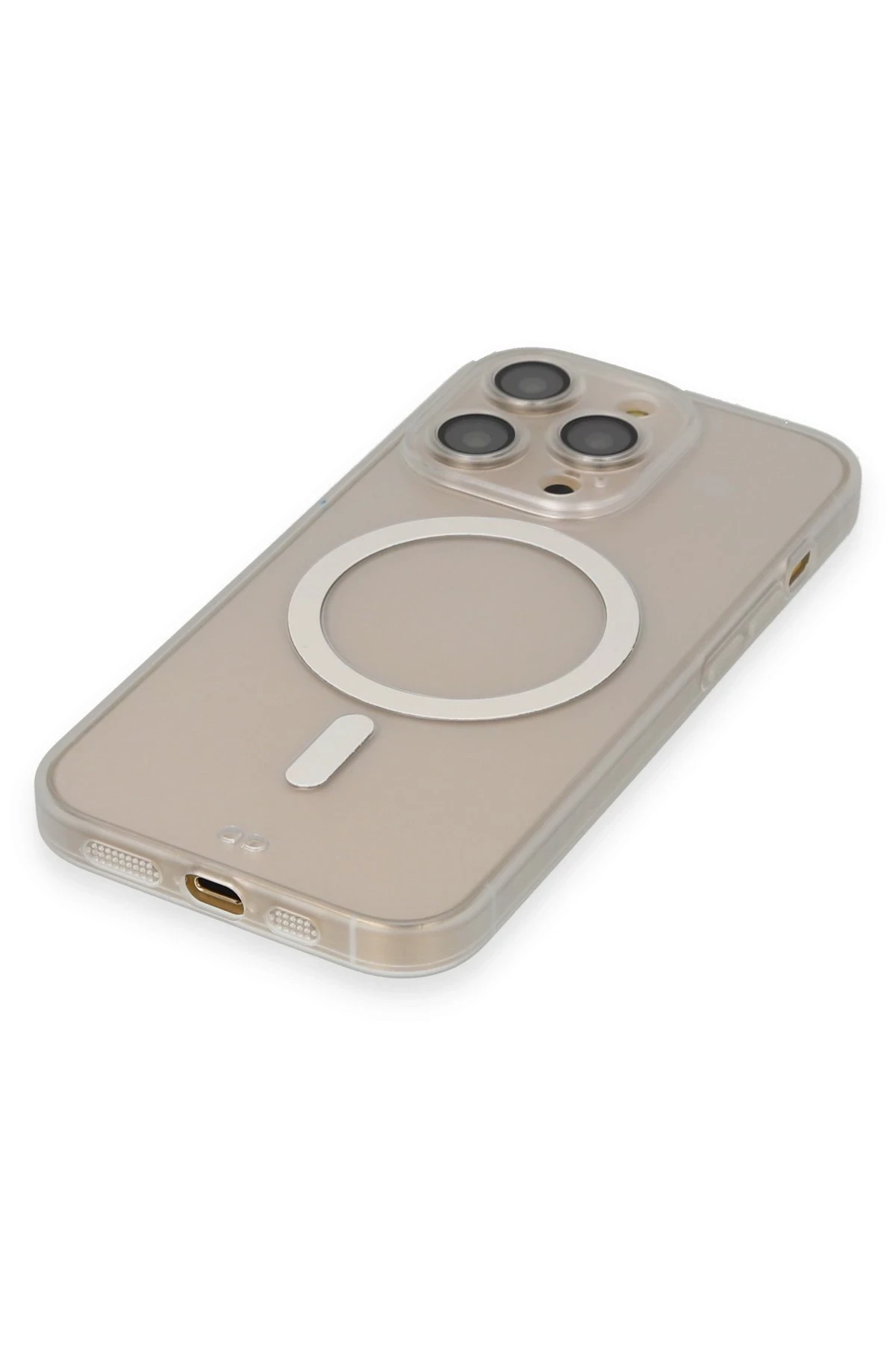 Newface iPhone 14 Pro Kılıf Grand Magneticsafe Kapak - Şeffaf