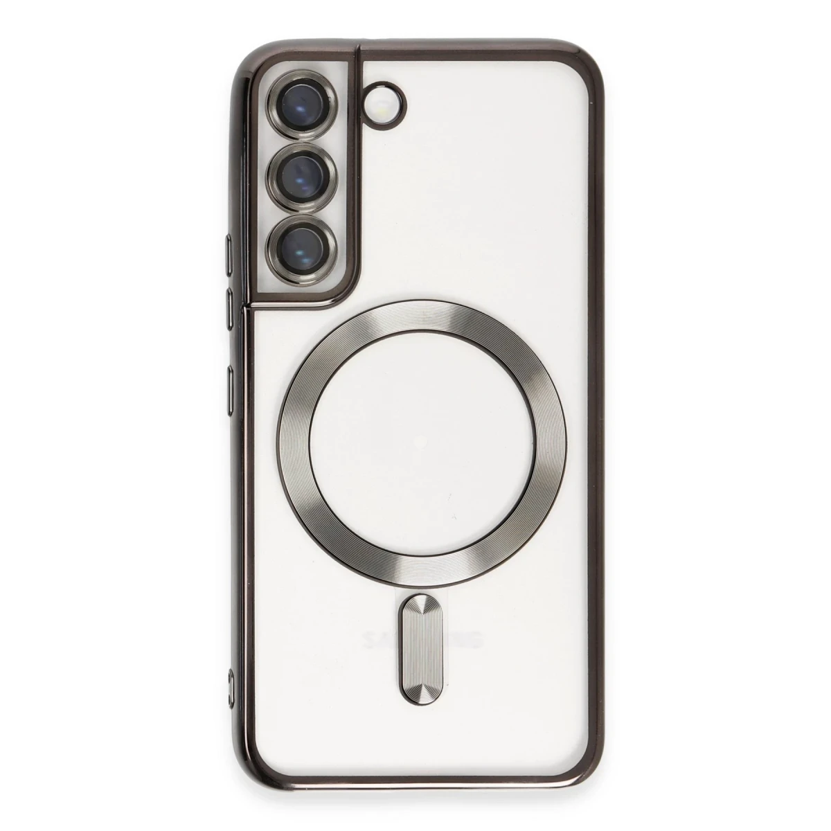 Newface Samsung Galaxy S22 Kılıf Kross Magneticsafe Kapak - Siyah