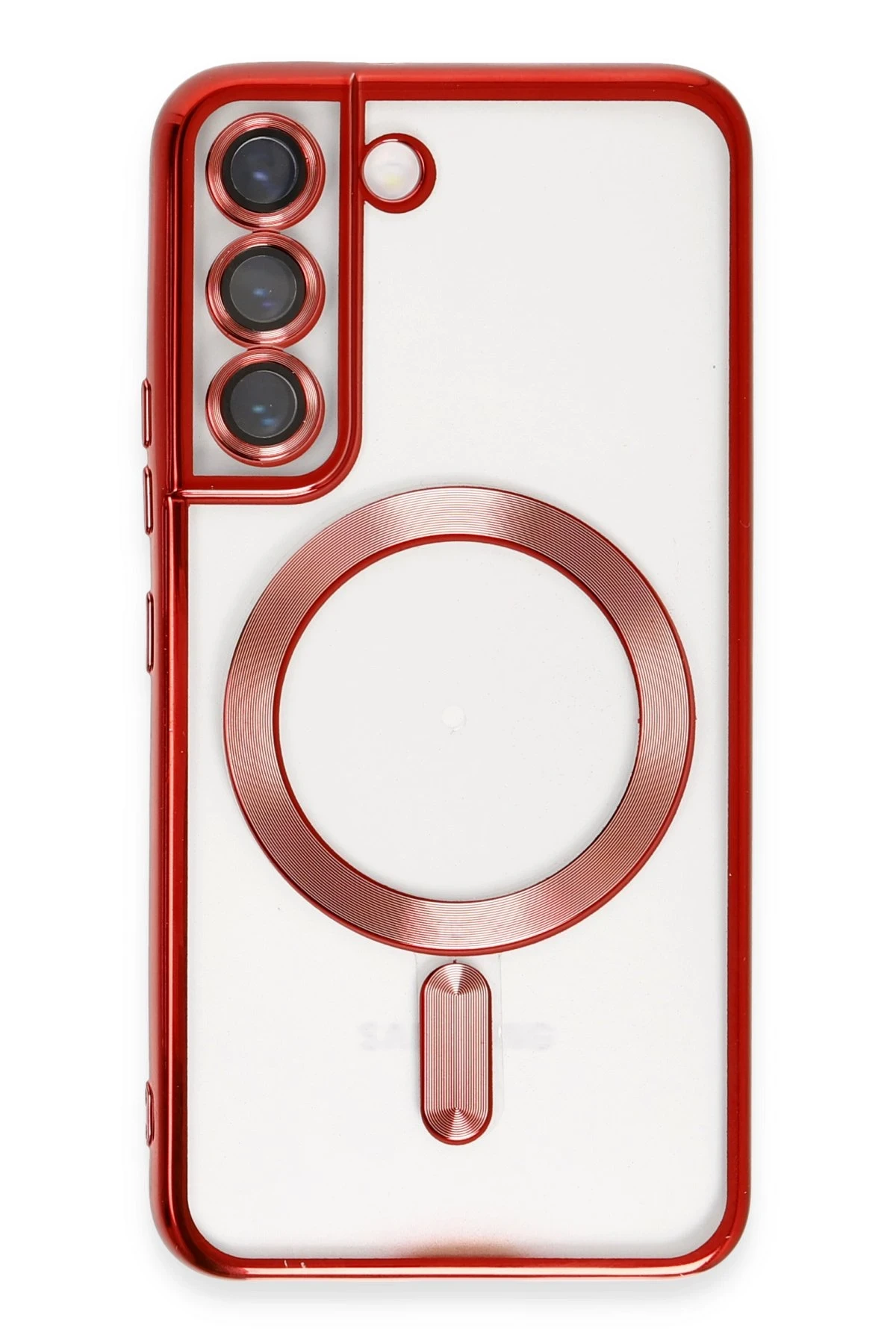 Newface Samsung Galaxy S22 Kılıf Kross Magneticsafe Kapak - Kırmızı