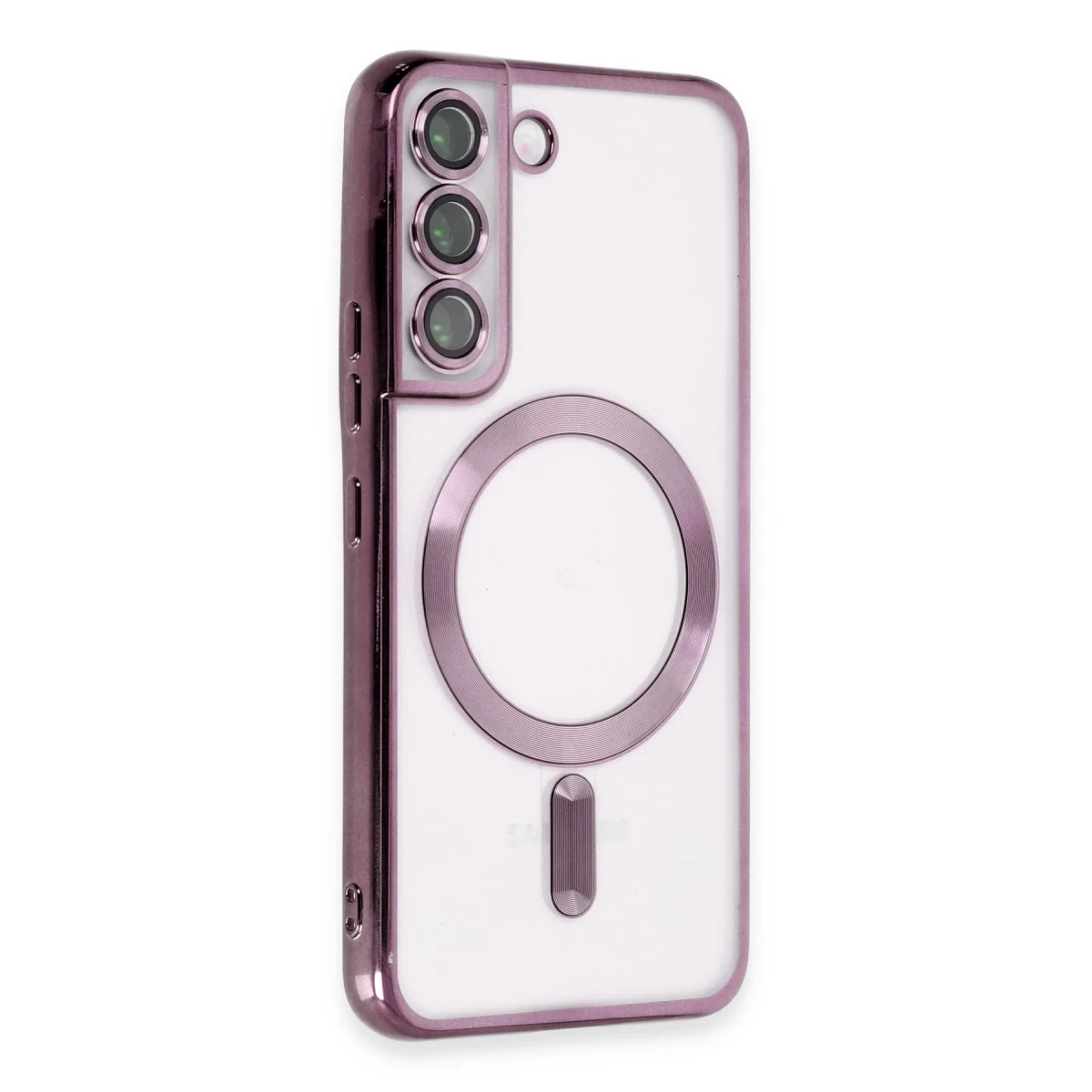 Newface Samsung Galaxy S22 Kılıf Kross Magneticsafe Kapak - Mor