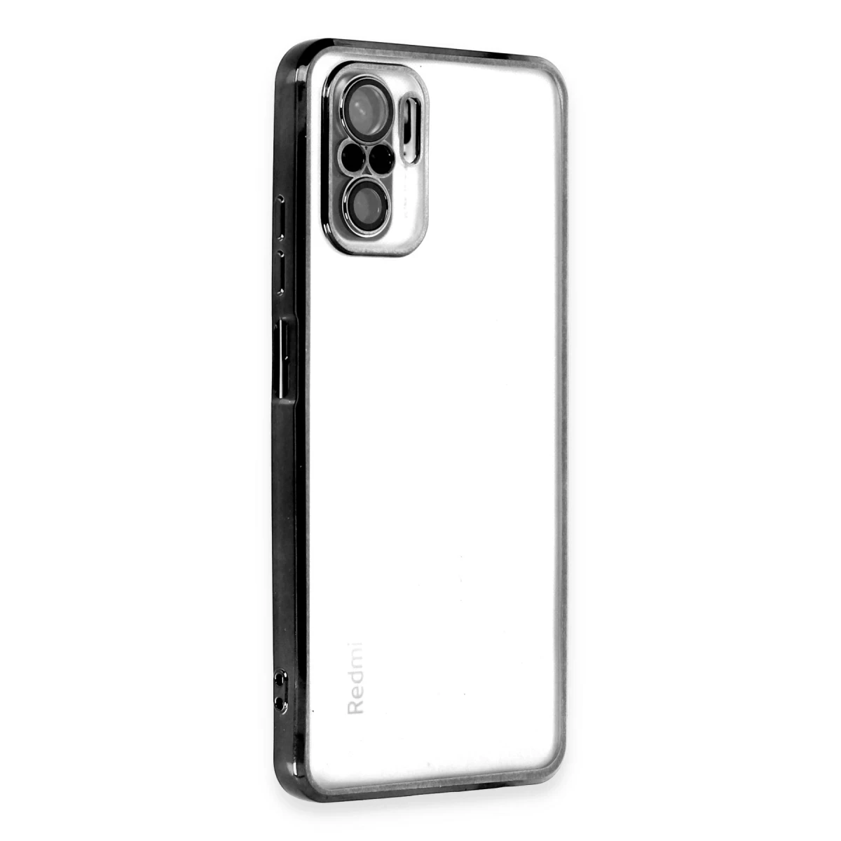 Newface Xiaomi Redmi Note 10 Kılıf Razer Lensli Silikon - Siyah — görsel 5