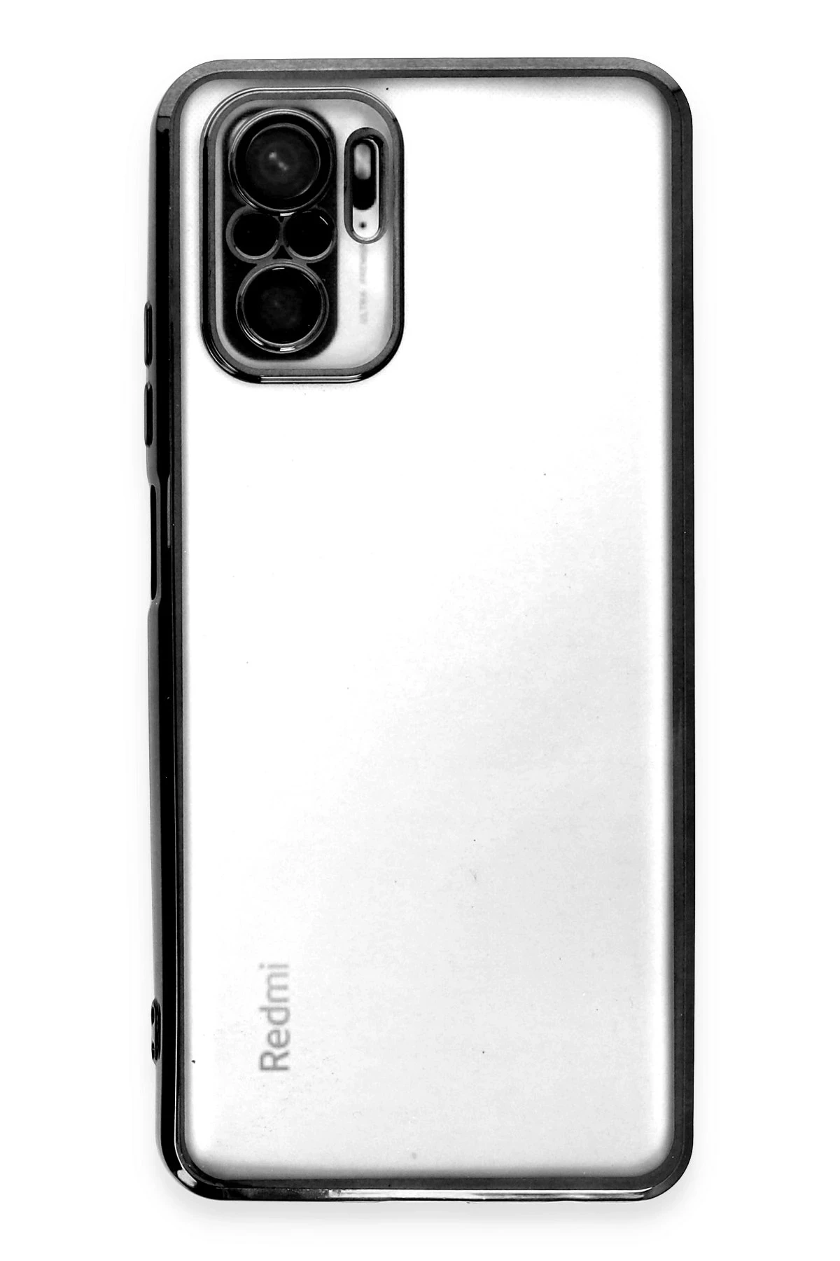 Newface Xiaomi Redmi Note 10 Kılıf Razer Lensli Silikon - Siyah — görsel 2