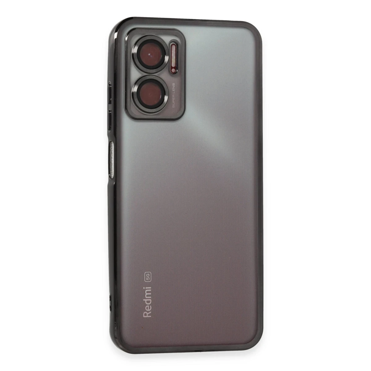 Newface Xiaomi Redmi 10 5G Kılıf Razer Lensli Silikon - Siyah — görsel 5