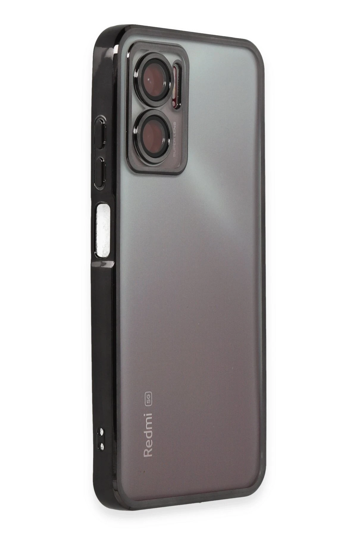 Newface Xiaomi Redmi 10 5G Kılıf Razer Lensli Silikon - Siyah — görsel 2