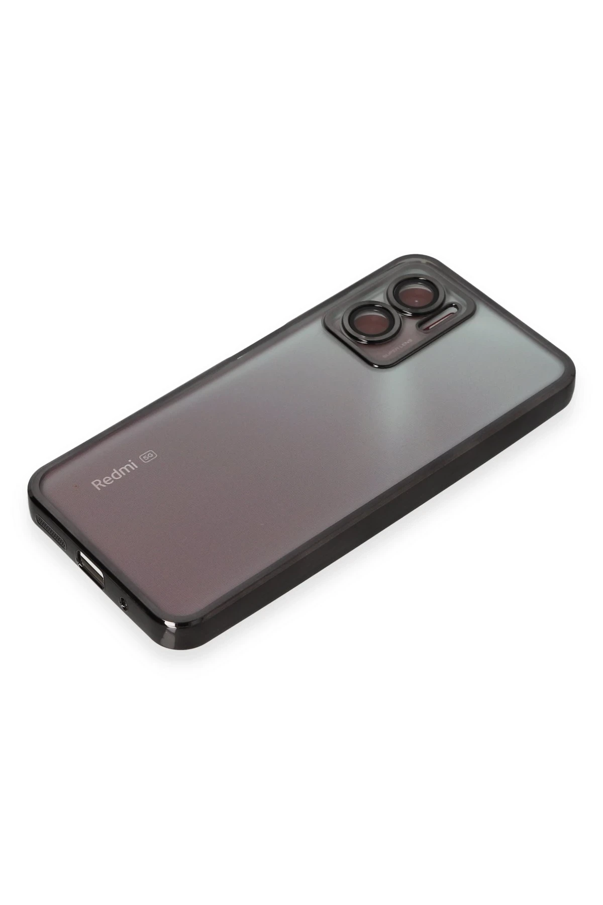 Newface Xiaomi Redmi 10 5G Kılıf Razer Lensli Silikon - Siyah — görsel 4