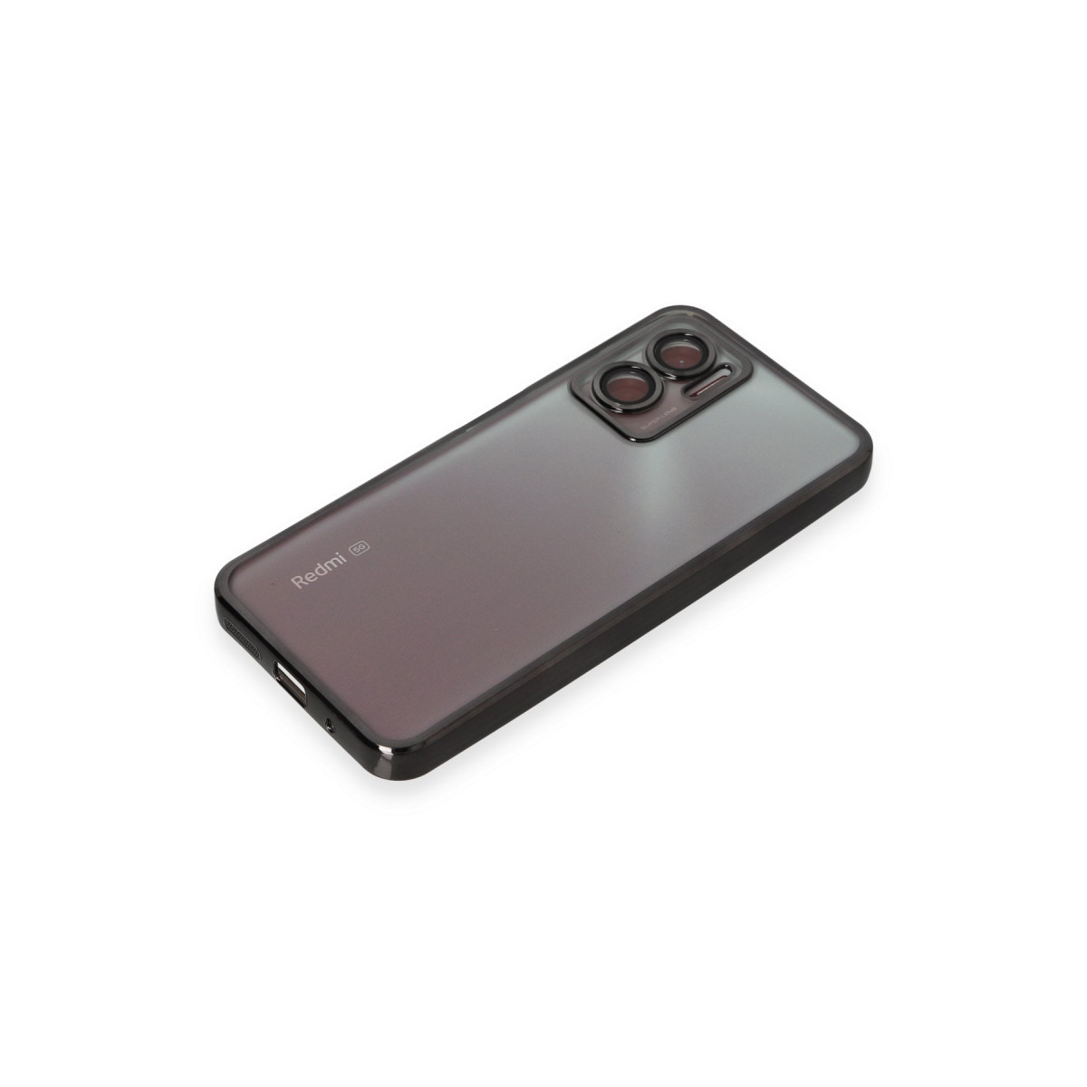 Newface Xiaomi Redmi 10 5G Kılıf Razer Lensli Silikon - Siyah — görsel 12