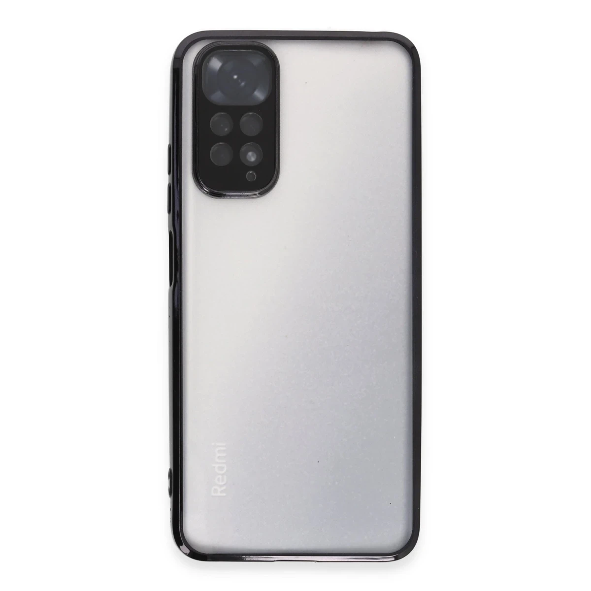 Newface Xiaomi Redmi Note 11 Kılıf Razer Lensli Silikon - Siyah — görsel 5