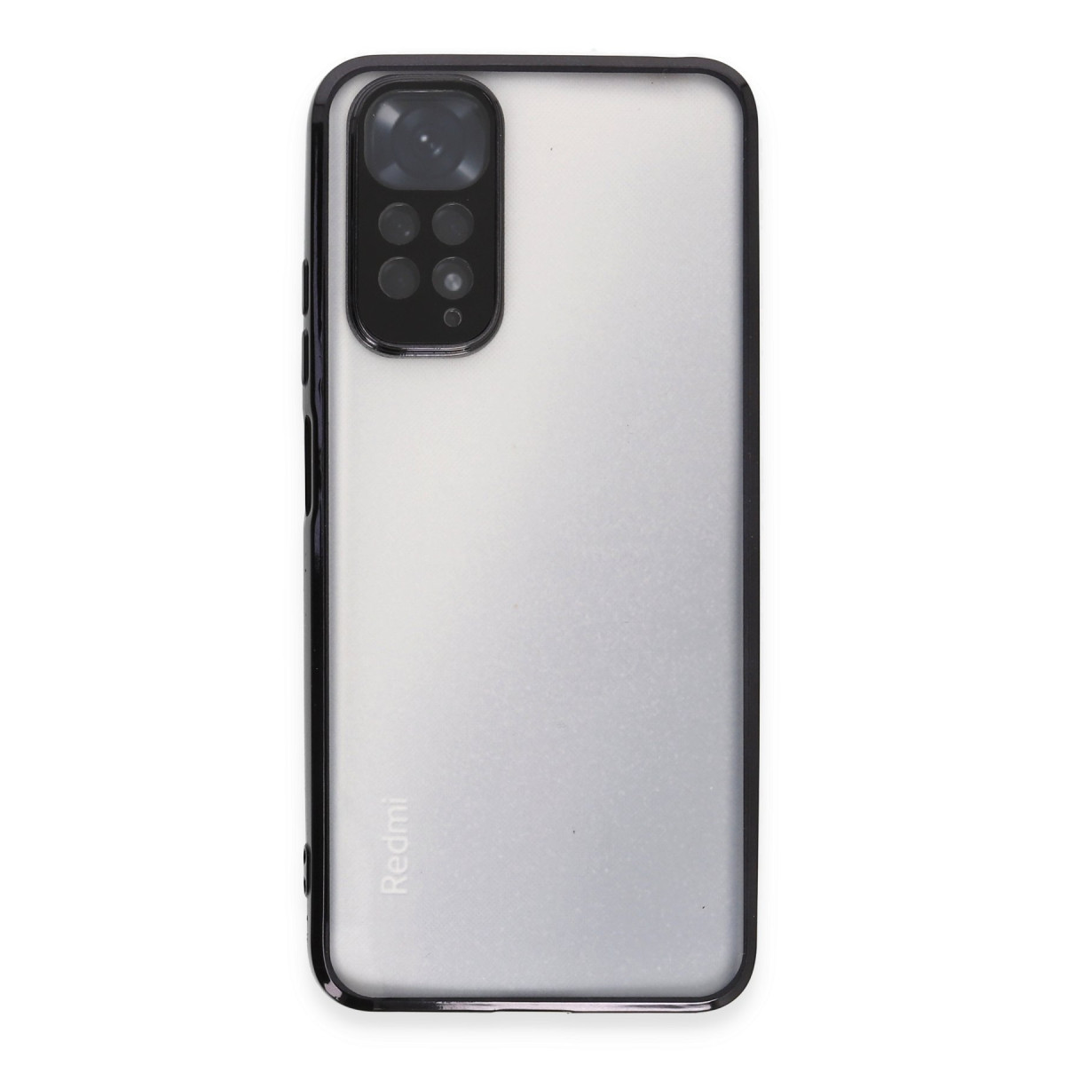 Newface Xiaomi Redmi Note 11 Kılıf Razer Lensli Silikon - Siyah — görsel 9